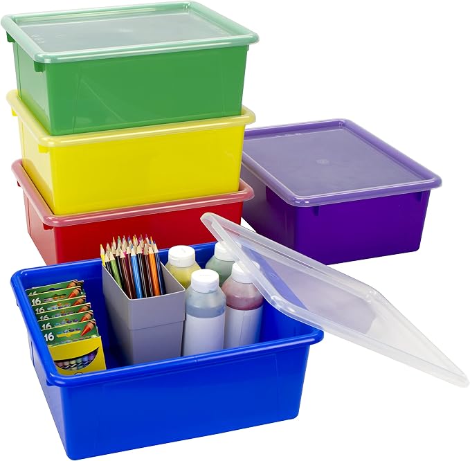 Storex Letter Size Deep Storage Tray – Organizer Bin by Storex