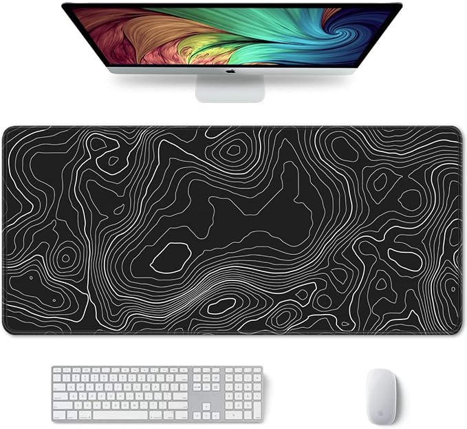 Auhoahsil Large Mouse Pad, XXL Desk Pad, Extened 35" x 15", Non-Slip Rubber Base by Auhoahsil