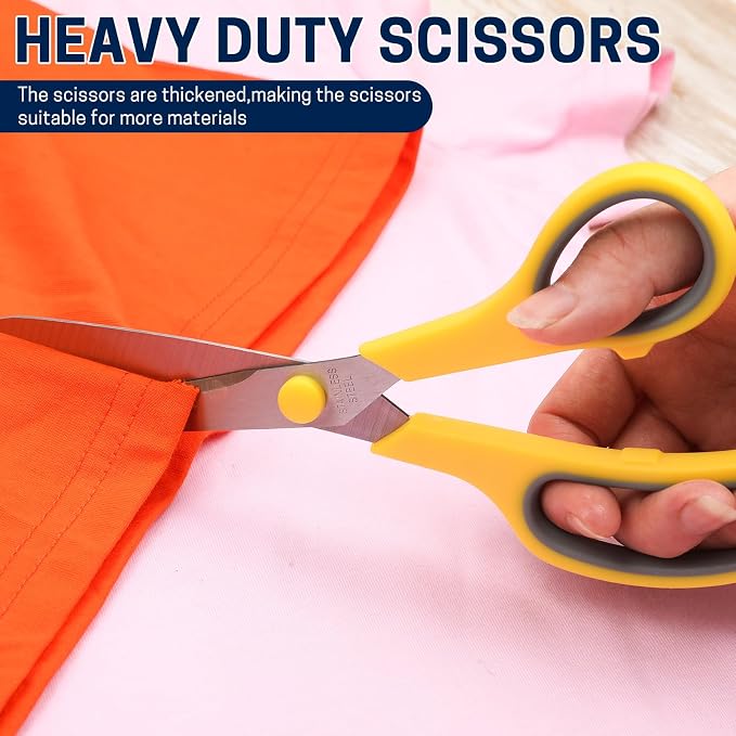 36 Packs 8" Multipurpose Scissors, Ultra Sharp Blade Shears, Comfort-Grip - Image 6