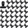 CRASPIRE 35Pcs Black Bulldog Clips Binder Stainless Steel Metal Hinge Mini by CRASPIRE