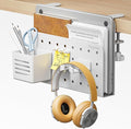 PEGZONE Desk Side Storage Organizer, No Drill Under Desk Laptop Holder by Pegzone
