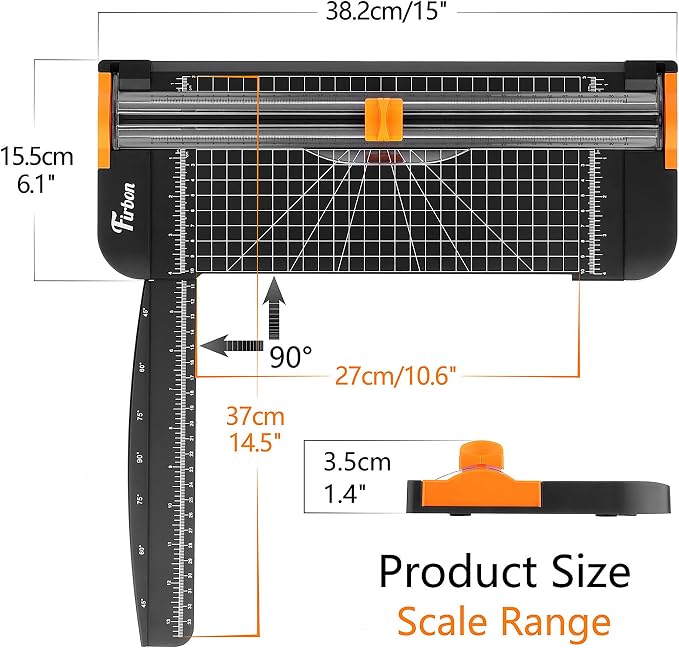 Firbon A4 Paper Cutter 12 Inch Titanium Paper Trimmer Scrapbooking Tool - Image 3