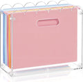 Jingmore Clear Acrylic File Organizer, Decorative Hanging File Box by Jingmore