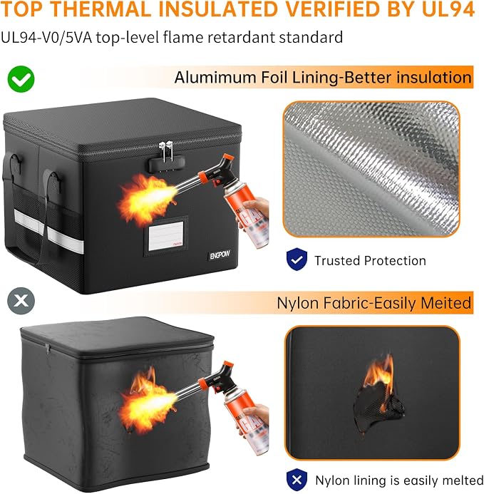 ENGPOW 5200°F Fireproof Document Box - Image 2