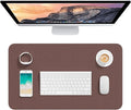 Hsurbtra Desk Pad, 23.6" x 13.8" PU Leather Desk Mat, M Extended Mouse Pad by Hsurbtra