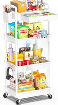 SUNALLY 4 Tier Rolling Utility Cart by SUNALLY