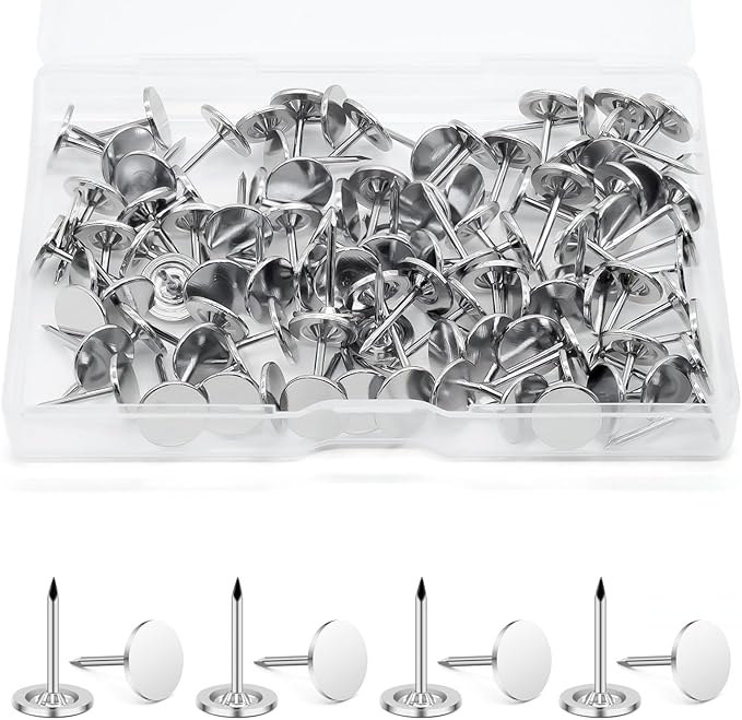 100 Pcs Heavy Duty Thumb Tacks by Keepsweat