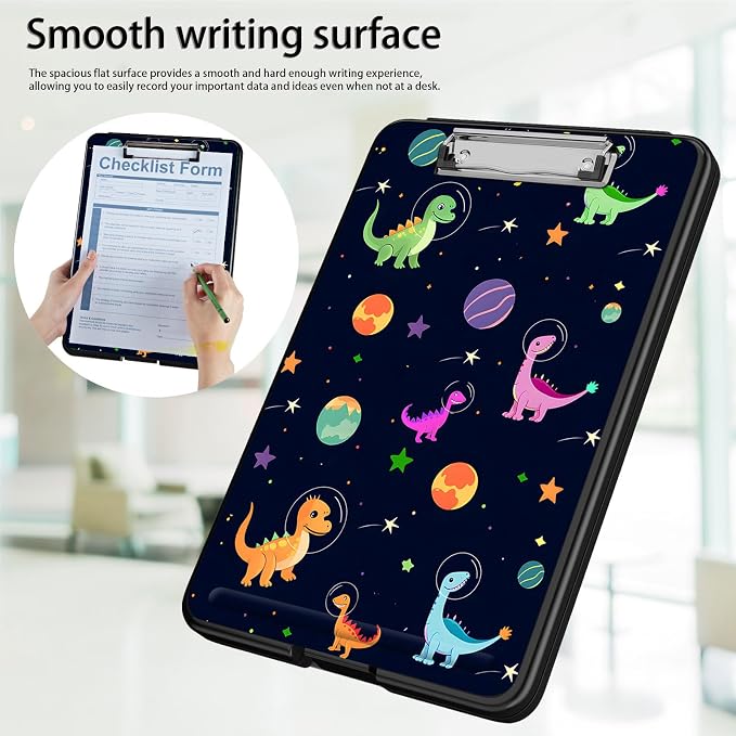 Clipboard with Storage, Office Supplies Nursing Clipboards Folder with Pen - Image 5