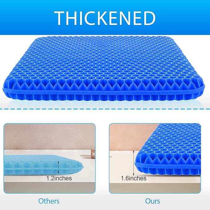 Hvllyan Gel Seat Cushion for Long Sitting, Gel Cushion for Wheelchair Soft - Image 5