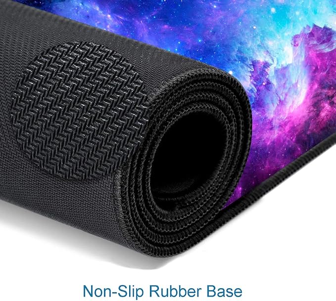 Gaming Large Mouse Pad with Stitched Edges, Extended Keyboard Pad, Non-Slip - Image 4