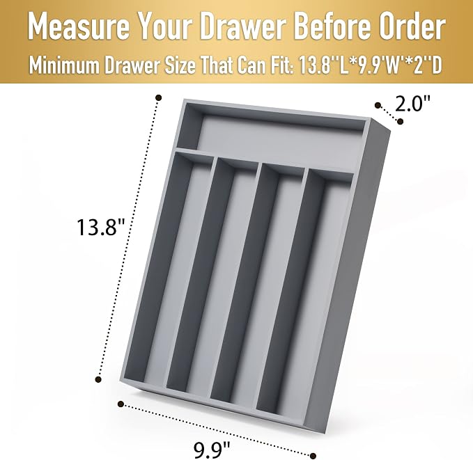 Besilord Bamboo Silverware Holder - Image 2