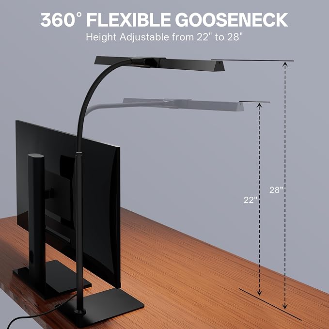 Kary LED Desk Lamp with Base, Eye-Care Architect Light - Image 6