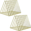 EASEPRES 9 Slot Magazine Rack Book Record Holder, Desktop Iron Storage Rack by EASEPRES