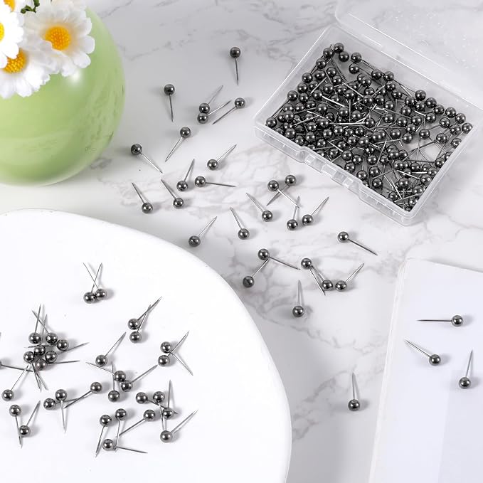 200pcs Map Push Pins, Map Tacks Round Head Map Pins - Image 3