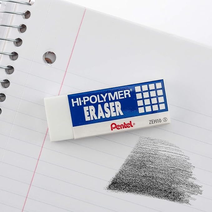 Pentel Super Hi-Polymer Eraser, Nonabrasive - Image 5