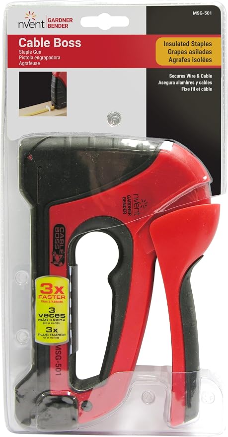 Gardner Bender MSG-501 Heavy-Duty Cable Boss Staple Gun, Secures Coax, & - Image 3