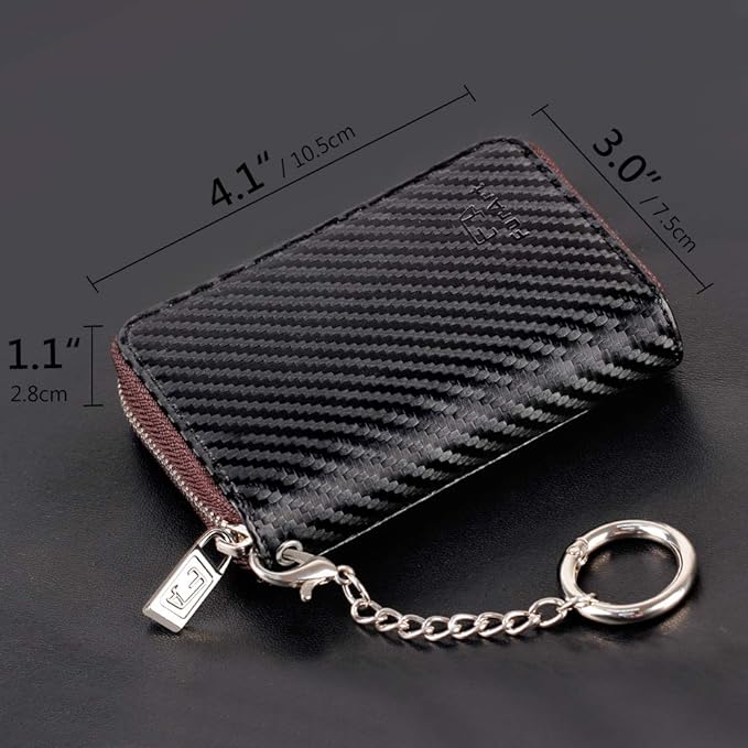 FurArt Zipper Wallet Women, RFID Blocking Credit Card Wallet, Business Card - Image 6