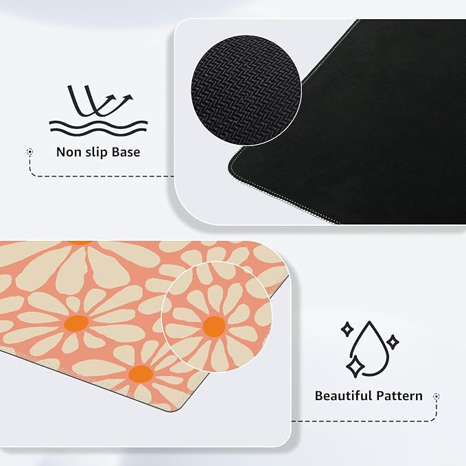 iCasso Desk Mat, Desk Matt for Desktop, Cute Desk Pad Mat, XXL Large Mouse Pad - Image 4