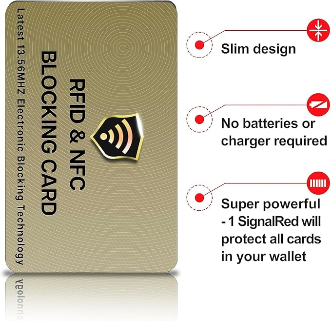 SaiTech IT RFID Blocking Card One Card Protects Entire Wallet Purse - Image 6