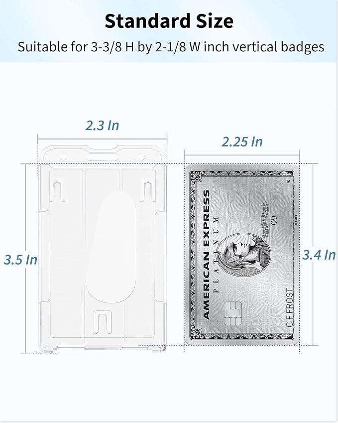 Pawfly 5 Pack Vertical 2-Card Badge Holders - Image 6