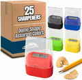25 Pack Handheld Manual Pencil Sharpeners in Bulk Plastic Pencil Sharpeners by TrailmakerBuiltforLife%E2%80%99sAdventuresBigandSmall