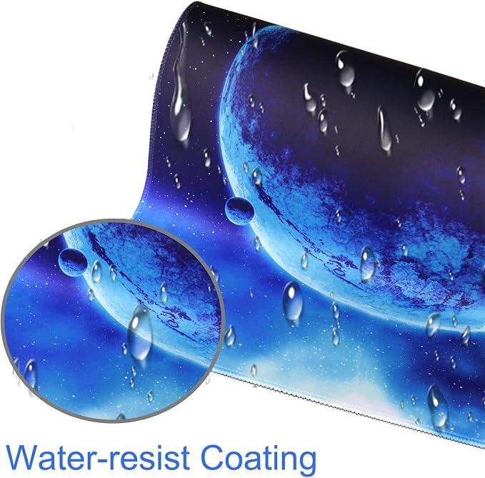 Naukay Gaming Mouse Pad, 31.5x15.7 inch Large Extended Computer Keyboard Mouse - Image 5