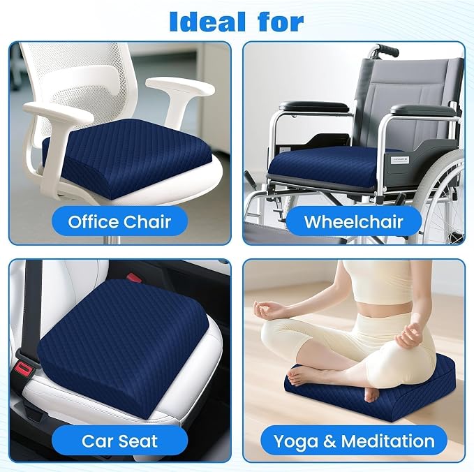 Seat Cushion for Office Chair, Memory Foam Chair Cushions, Car Seat Cushion for - Image 5