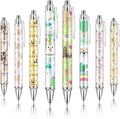 Ireer 8 Pcs Ballpoint Pens for Women 1.00 mm Cute Black Ink Fancy Pens Fine by Ireer