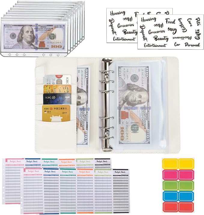 NICOOTH Budget Binder A6 Money Saving Binder - Image 4
