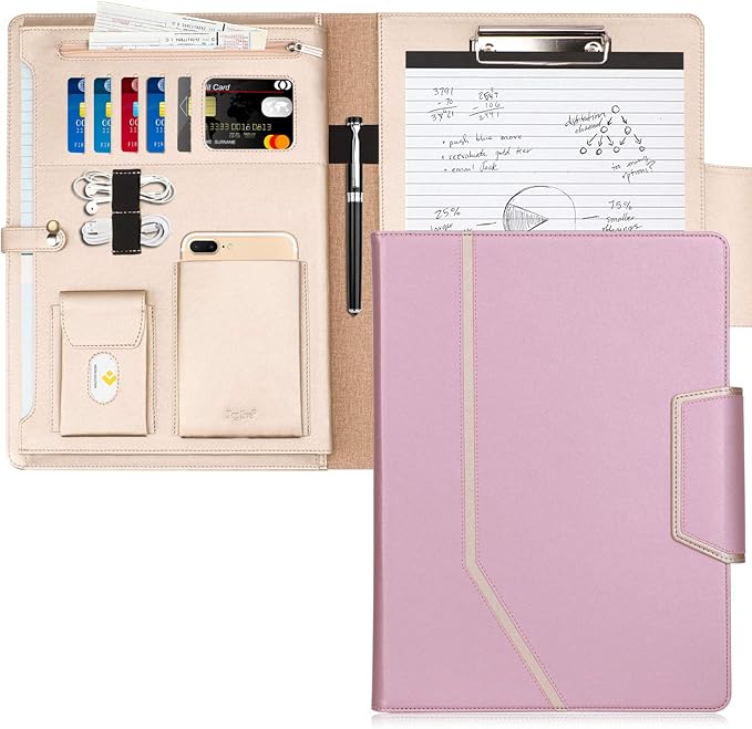 Toplive Portfolio Case, Conference Folder Executive Business Padfolio by Toplive
