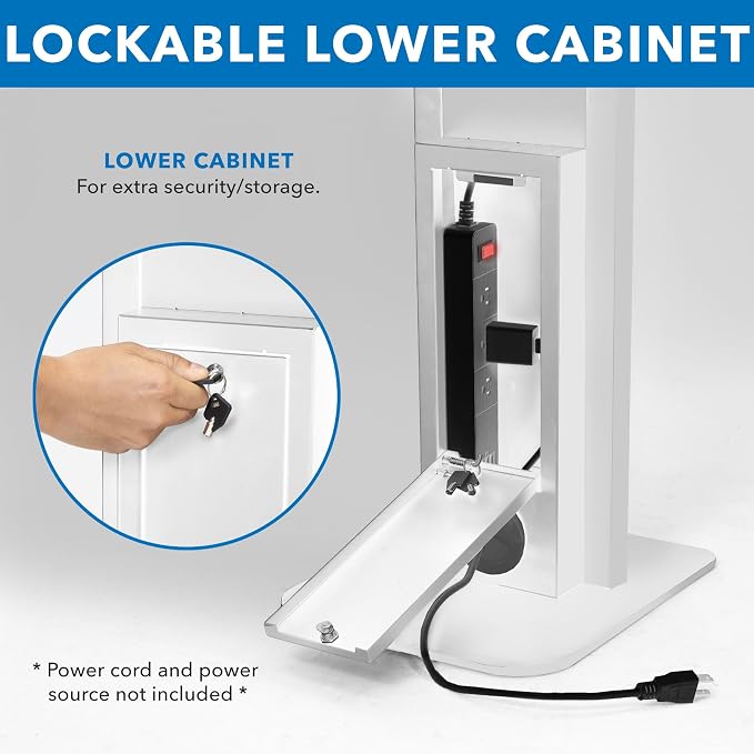 Mount-It! Anti-Theft iPad Floor Stand Kiosk, Locking Tablet Floor Stand - Image 7