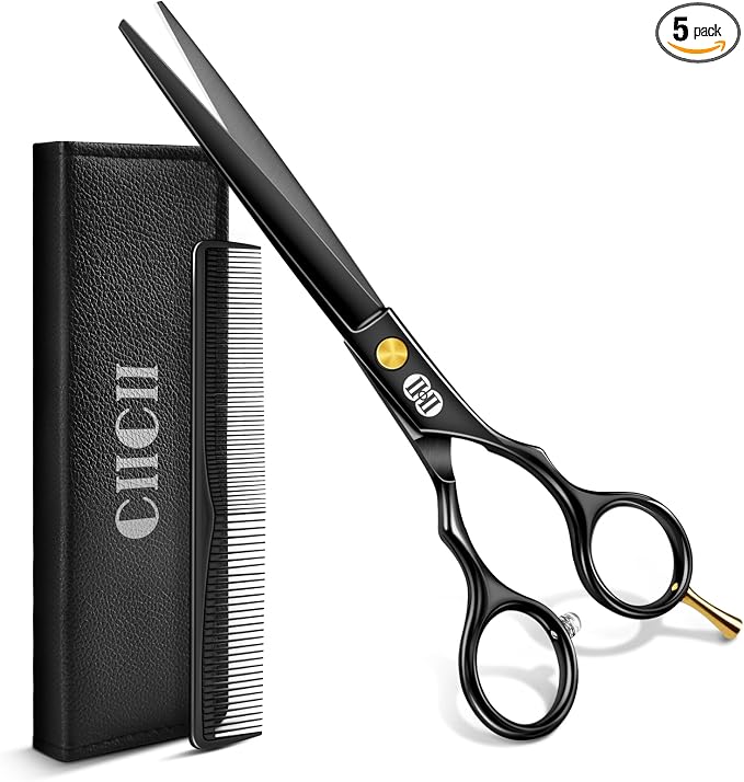 CIICII Hair Cutting Scissors, 6.5 Inch Professional Hair Scissors Set Right by CIICII