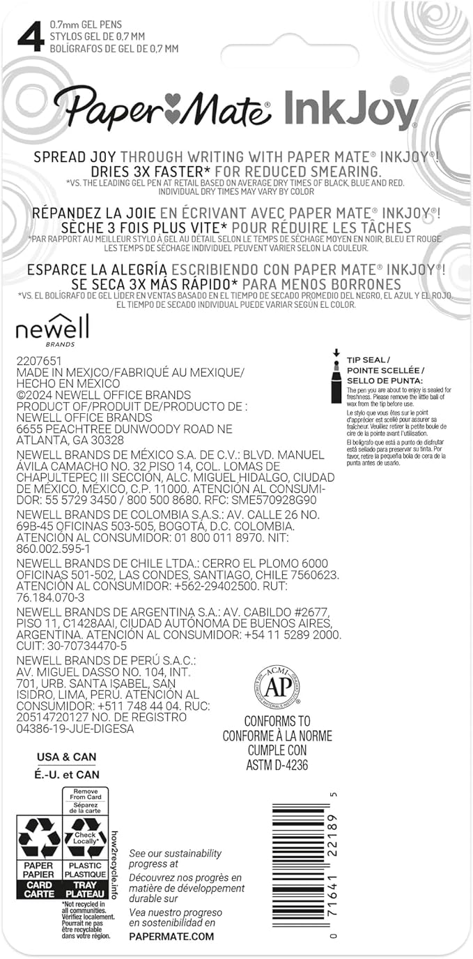 Paper Mate InkJoy Gel Pens, Candy Pop Special Edition, Medium Point, Retractable - Image 6