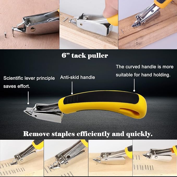3Pcs Heavy Duty Upholstery and Construction Staple Remover - Image 3