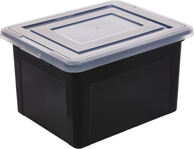 IRIS USA File Box, Plastic File Organizer - Image 4