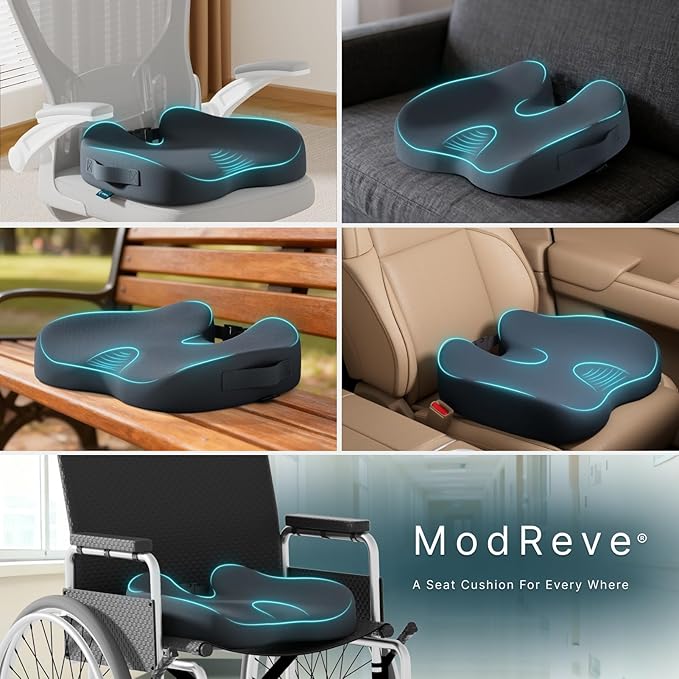 Large Memory Foam Seat Cushion for Office Chair, Truck & Wheelchair - Image 7
