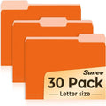 SUNEE File Folders, 30 Pack Manilla Folders 8.5 x 11, Colored File Folders Home by SUNEE