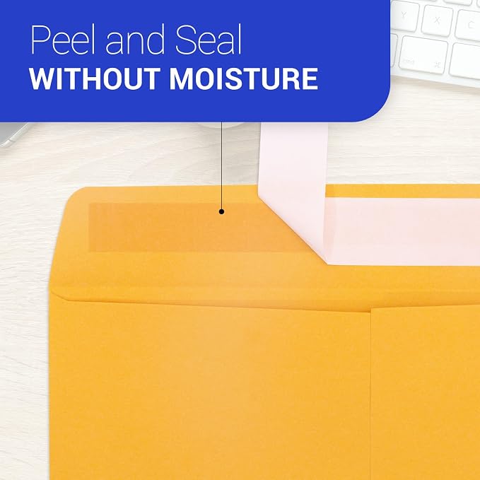 Expanding 9x12 Manilla Envelopes Self Seal 25 Pack, Goefun Large Yellow Catalog - Image 5