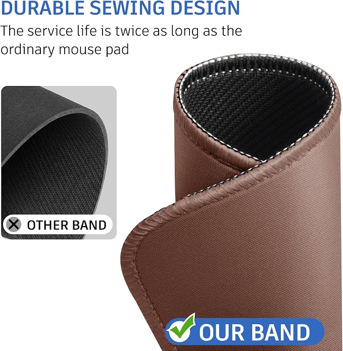 Brown Mouse Pad, 10.2 x 8.2Inch, Non-Slip Waterproof Rubber - Image 5