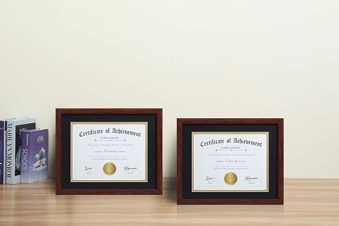 ELSKER&HOME 8.5x11 Diploma Frame Coffee Color - Image 3
