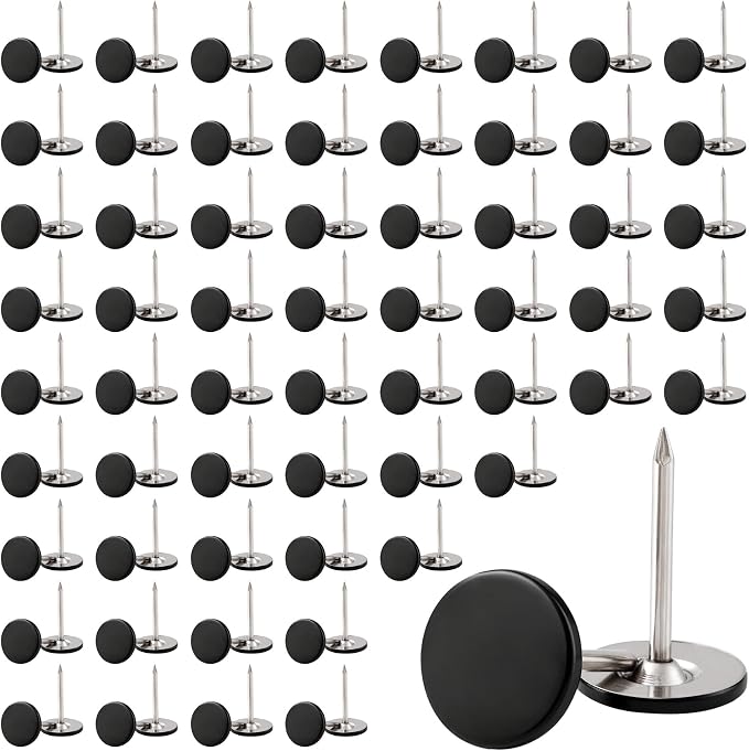 120pcs Metal Thumb Tacks, Heavy Duty Round Head Push Pins, Upholstery Tacks by Unknown