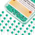 Map Tacks 1/8-Inch Assorted Color Beads Head Map Marking Push Pins by Yalis