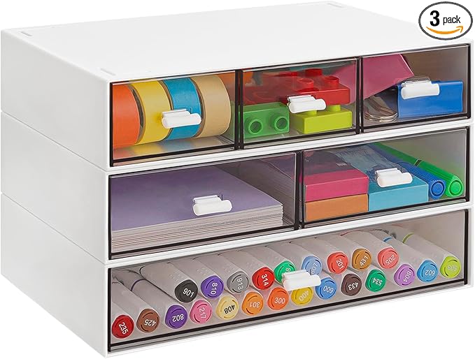 3 Tier Stackable Desk Organizer by YOCOMEY