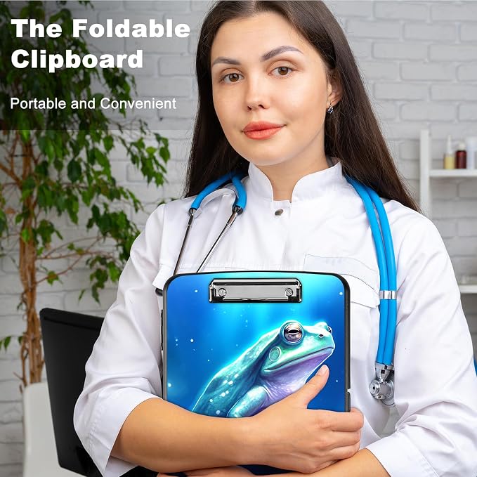 Clipboard with Storage, Heavy Duty Plastic Storage Clipboard with Low Profile - Image 5
