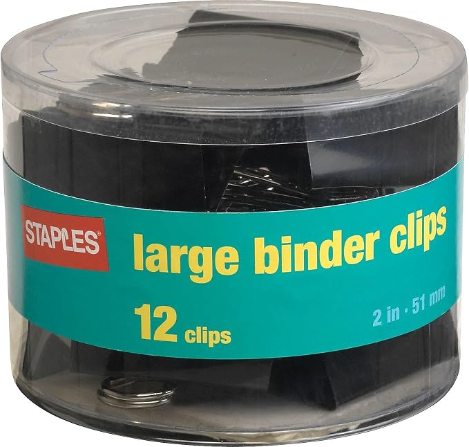 Staples Binder Clips, Large Size, 288 Pack – Heavy‑Duty Clips - Image 2