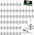 60 Pack Magnetic Pushpin, Magnetic Clips Magnet Thumb Tacks Magnet Tacks Push by BESTCHOICEMAGNETS