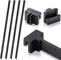 Epakh 12 Pcs PVC Adjustable File Cabinet Rails Set Include 8 Hanging File Rail by Epakh