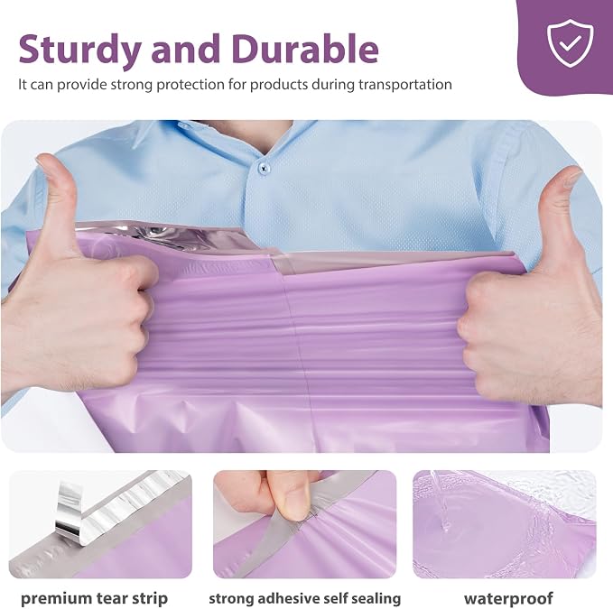 Fuxury Large Poly Mailers 24x24'' 100Pcs, Shipping Bags - Image 4