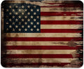 Vintage American Flag Mouse Pad by Eiszuso