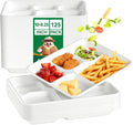 JOLLY CHEF Compostable  Compartment Paper Plates 10*8.25*1  Small by JOLLYCHEF